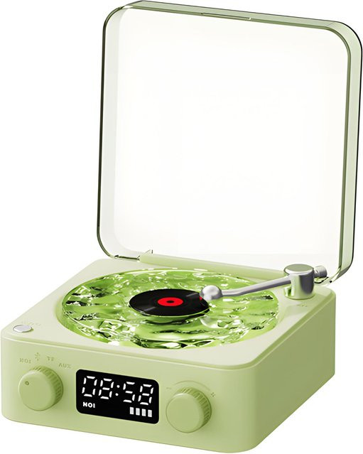 Honor Electronics Ozeanwellen-Projektor-Player mit Wasserkräusel-Effekt und Bluetooth, tragbare White Noise Maschine zum Schlafen in Grün und Transparent - Bild 1