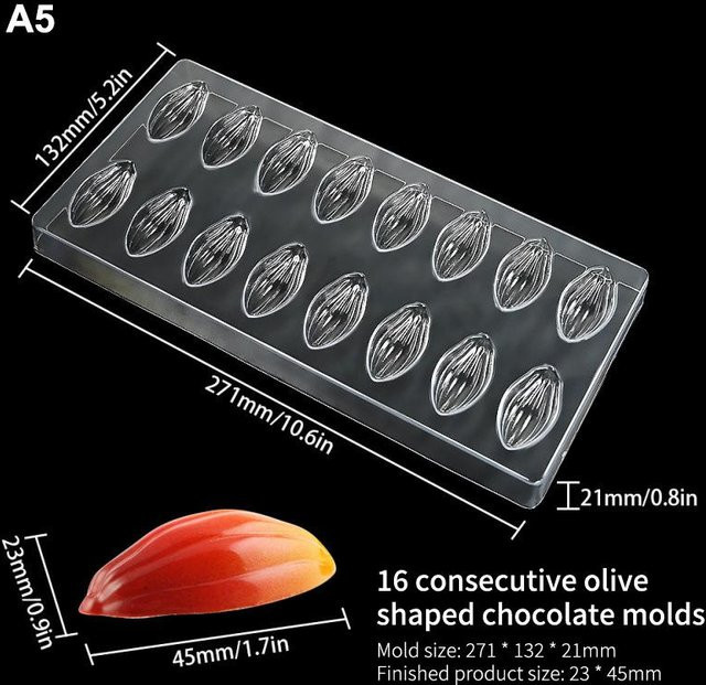 Yummys Runde Schokoladenform aus Polycarbonat in Transparent für einfache Entformung - Bild 1