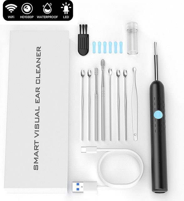 Mini Otoskop Kamera WIFI Drahtlose Endoskop Visuelle Ohr Wachs Reinigung, Unisex - Bild 1