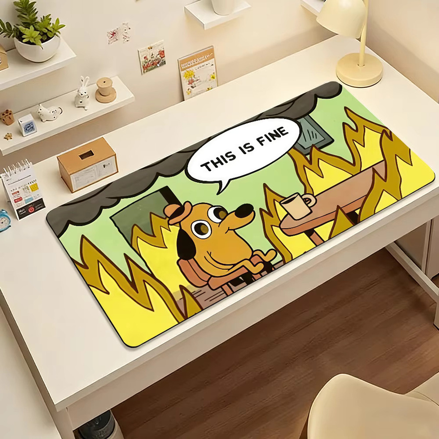 Großes und wasserdichtes Hunde-Mauspad für Gaming und Büro in Multicolour - Bild 4