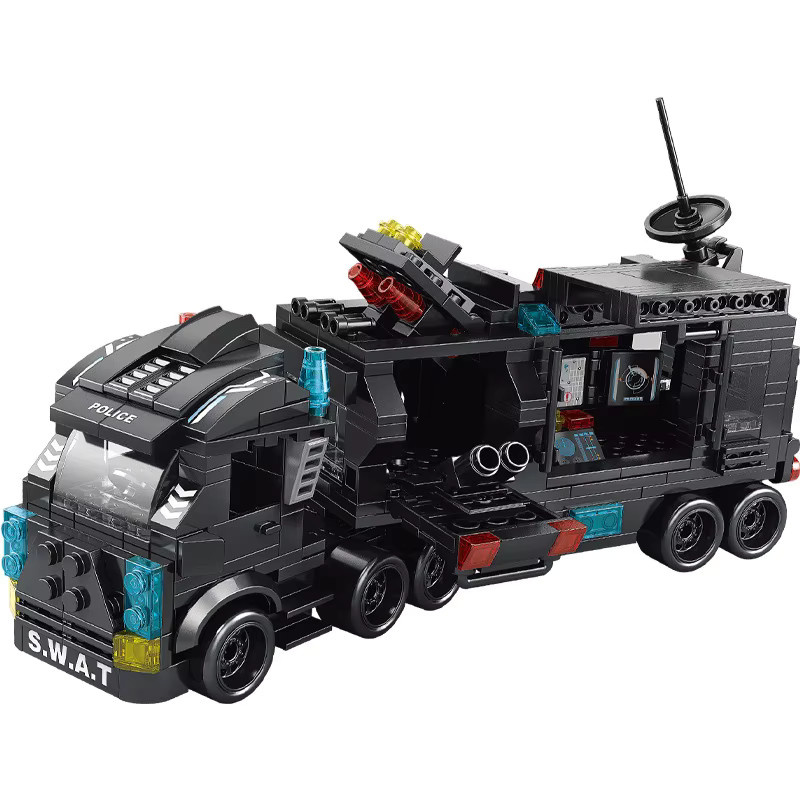 CTMA City Police Station SWAT Truck, Bausteine, 585 Teile - Bild 3