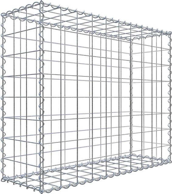 Gabiona Gabione aus Stahl in Silber, Maschenweite 10 x 10 cm, B/T/H: 100 x 30 x 80 cm - Bild 1