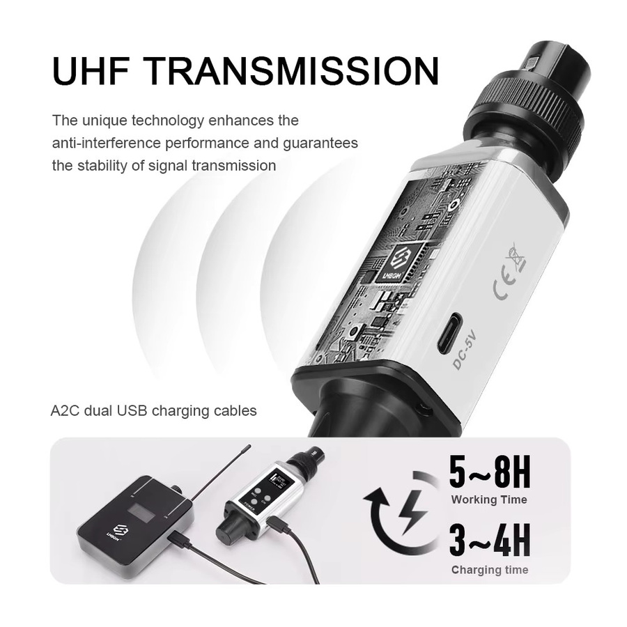 LMBGM AR9 In-Ear-Mono-Monitor mit 16 Signalkanälen und hochauflösendem TFT-Bildschirm - Bild 3