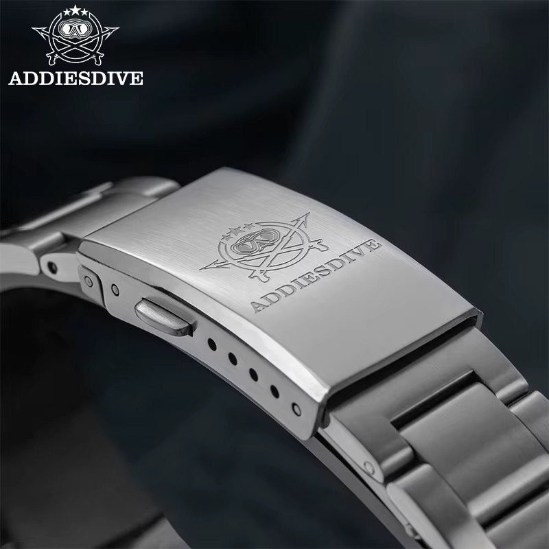 Addiesdive Armbanduhr, Quarz, Titan, 36 mm, Grün, Herren - Bild 5