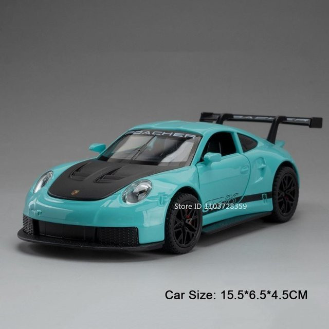 Linyi toy car 964 Gt3Rs Supercar Modell, 1:32, Metall Druckguss, ab 14 Jahren - Bild 1