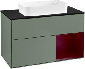 V&B Waschtischunterschrank Finion Wandbeleuchtung in Lackausführung B: 100 cm, T: 60,3 cm - Bild 1