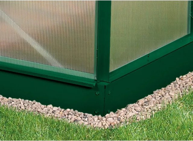 Vitavia Stahlfundament Planet 2500 für Gewächshäuser in Smaragd Grün, B/T/H: 192 x 130 x 12,5 cm - Bild 1