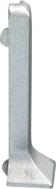 Fuchs Design Sockelleiste Außenecke aus Aluminium in Silber Matt, Höhe: 8 cm - Bild 1