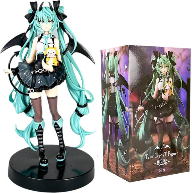 Yiran toy 1 Hatsune Miku Kleiner Teufel Kleiner Waschbär Dunkler Engel, PVC-Modell, ab 14 Jahren - Bild 1