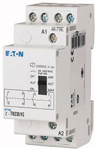 Eaton Stromstoß-Schalter Z-TN230/4S für Hutschiene, 4 Schließer, 20 A, Weiß - Bild 1