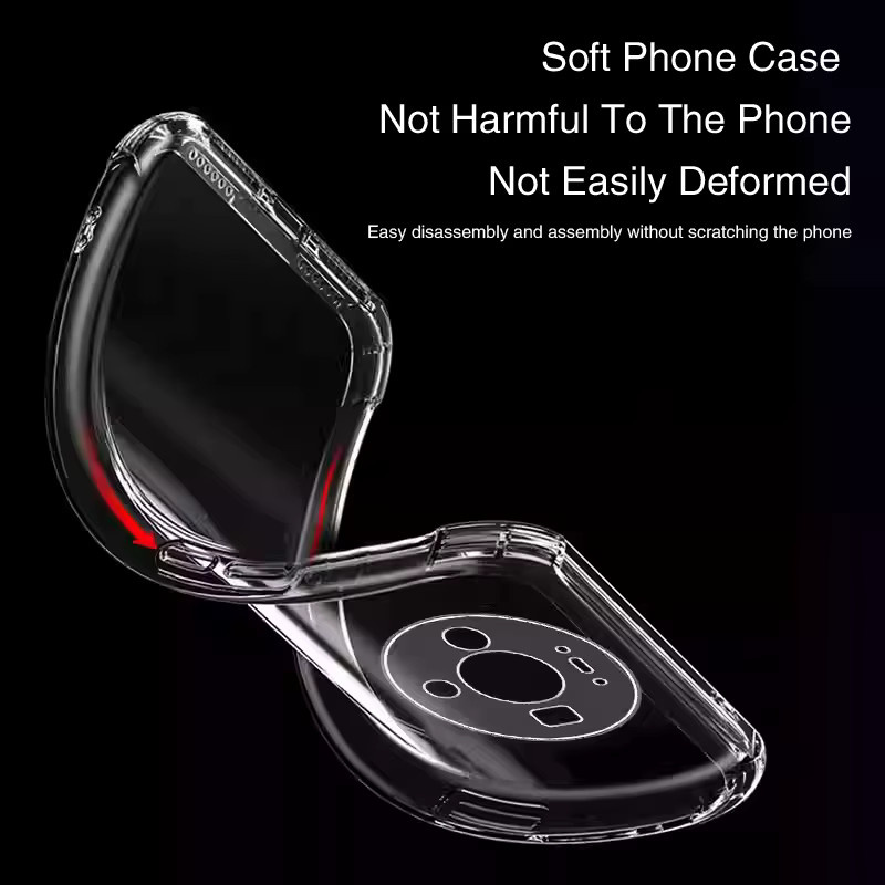 Stoßfeste Airbag Handyhülle aus Silikon für Huawei Mate Serie in Transparent - Bild 4