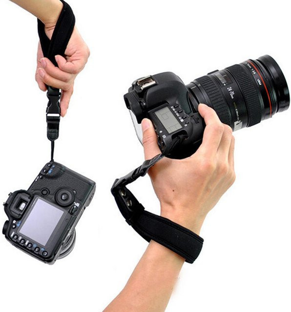 Amidst Affluence Kamerahandgriff mit Stoffhandschlaufe für Canon EOS Nikon Sony und Olympus SLR DSLR in Beige - Bild 1