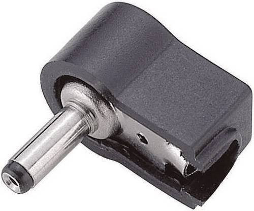 BKL Electronic 072114 Niedervolt-Steckverbinder Stecker, gewinkelt, Schwarz, 3.45mm x 1.3mm - Bild 1