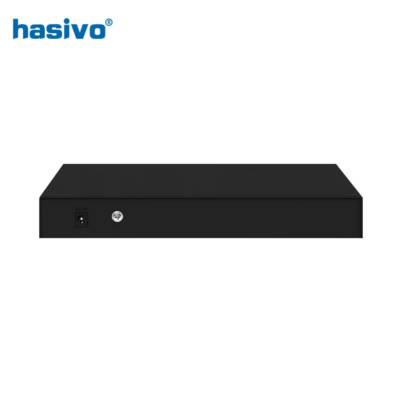 Hasivo Ethernet Switch mit 4x 10 Gbit/s RJ45 Ports und 4x 10G SFP Slots, Schwarz - Bild 2