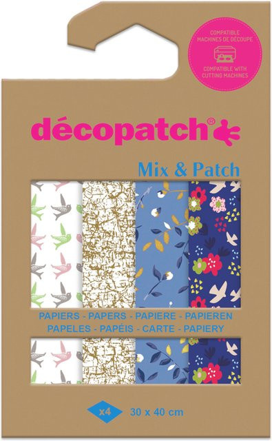 Decopatch Mix & Patch Papier in Blautönen und Multicolour - Bild 1