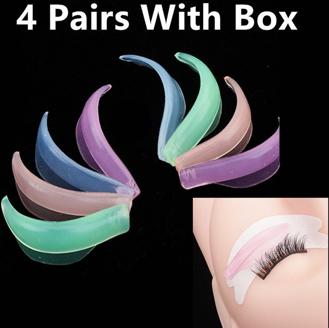 Y-Meiyaa Wimperndauerwellen-Pads, 4 Paar, bunt, Unisex - Bild 1