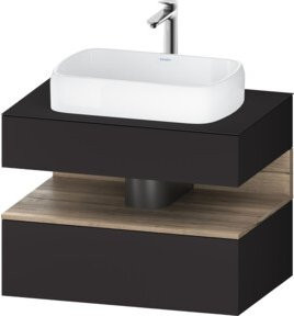 Duravit Waschtischunterschrank Qatego in Grau, B/T/H: 80 x 55 x 60 cm - Bild 1