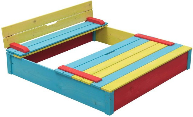 Intergard Sandkasten aus Kiefernholz in Braun, B/T/H: 120 x 120 x 120 cm - Bild 1