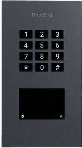 DoorBird Code-Tastatur mit RFID und beleuchteter Tastatur für Unterputz Montage, Schwarz, IP65 - Bild 1