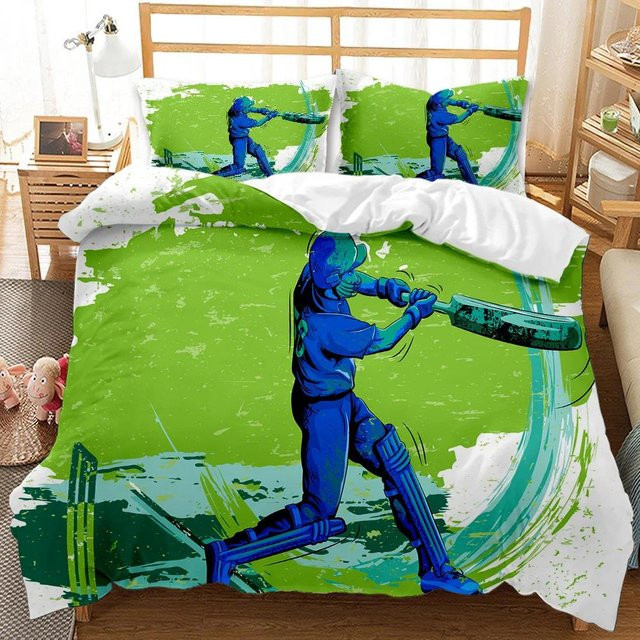 Bettwäsche-Set Your Warm Home mit Taekwondo-Verteidigungstechniken, 3-teilig aus Polyester, Farbe: Grün, B/H: 180 x 210 cm - Bild 1