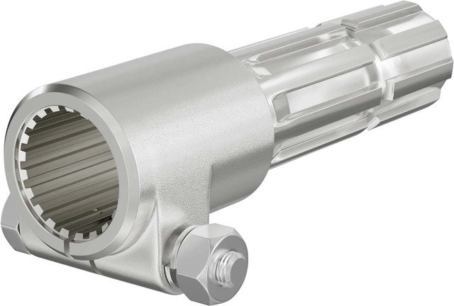 Wiltec Zapfwelle Buchse Keilwellenaufnahme 1 3/8 Zoll Z21 in Silber, Maße: 8-32x38x6 mm - Bild 1