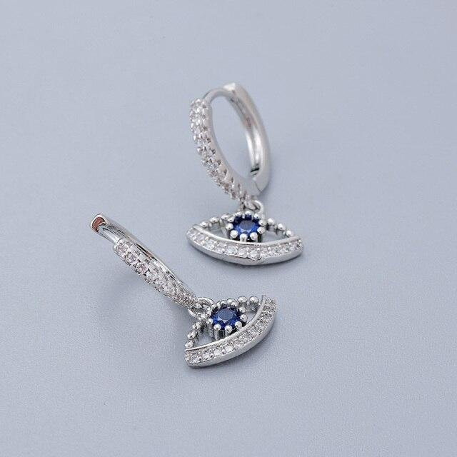 YIRAN Jewelry Creolen, 925 Silber, Zirkonia, Damen - Bild 1