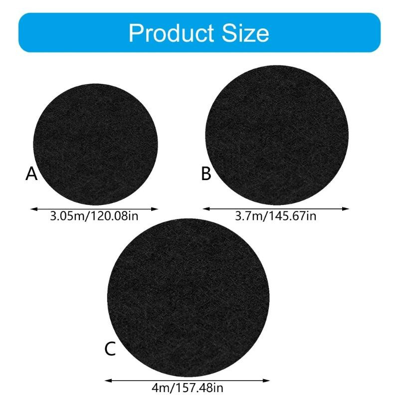 Runde Deamos Poolunterlage aus Gewebe, rutschfeste Poolbodenschutzmatte für den Outdoor-Bereich, Durchmesser: 305 cm, 370 cm oder 400 cm - Bild 8