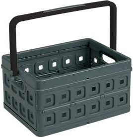 Sunware Klappbox Square mit Griff, schwarz, 24 Liter - Bild 1