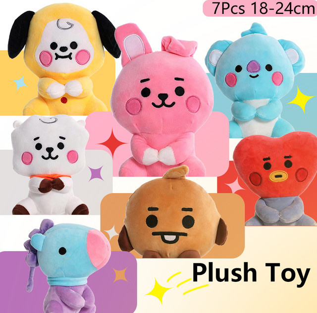 Bandai BT21 Plüschtier-Rucksack-Anhänger, Tiere, Bunt / Mehrfarbig - Bild 1