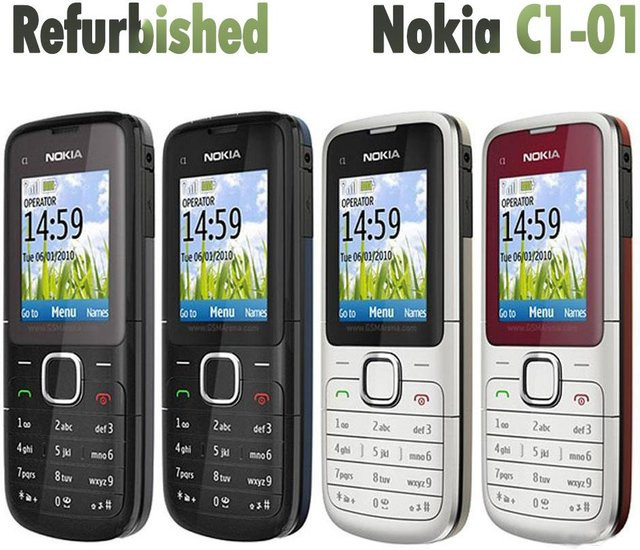 Generalüberholtes Nokia C1-01 Mobiltelefon 2G in Grau - Bild 1