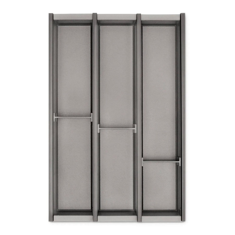 SOTECH Cuisio Besteckeinsatz für Blum Legrabox, Farbe Graphitgrau, Höhe: 5,5 cm, Breite: 47,3 cm, passend für Korpusbreite: 400 mm - Bild 2