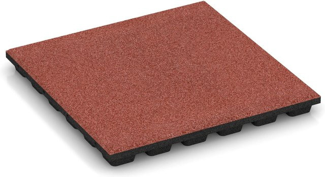WARCO Fallschutzplatten in Tomatenrot, B/T/H: 50 x 50 x 4,8 cm - Bild 1