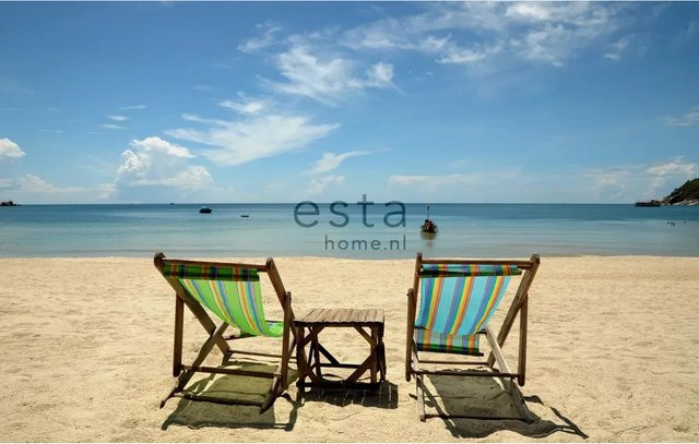 ESTAhome Fototapete Strand-Motiv in Blau und Beige, Vlies, B: 279 cm, H: 270 cm - Bild 1