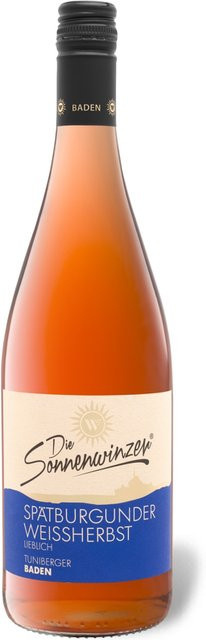 Badischer Winzerkeller Tuniberg Spätburgunder Roséwein lieblich 1 l - Bild 1