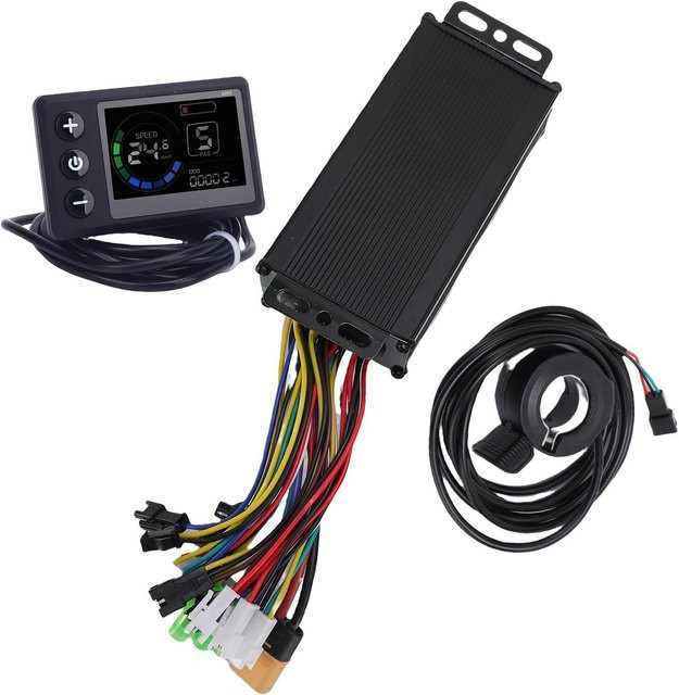 Fishine Elektrofahrrad Controller Kit mit S869 LCD Display Panel und Daumengas in Schwarz, 36V 48V, 22A, 3 Modi, Sinus Controller - Bild 1