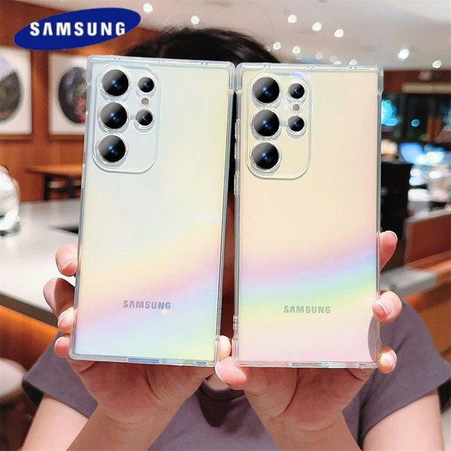 Transparentes Laser-Gradient TPU Schutzcover für Samsung Galaxy S26 S25 S24 S23 S22 S21 Ultra Plus FE - Bild 1