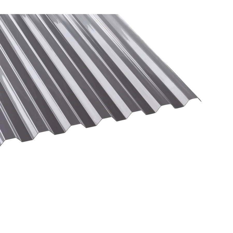 T&J PC-Spundwandplatte K76/18 Tejemacro mit Heatbloc aus Polycarbonat, Silbergrau, B: 400 cm, H: 111,5 cm - Bild 2