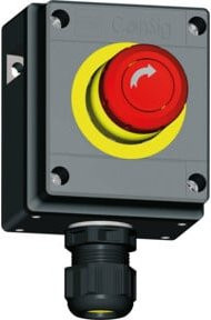 Stahl Pilzsperrtaster Not-Aus Oe/S 8040/1180X-10L07SA05 in Rot - Bild 1
