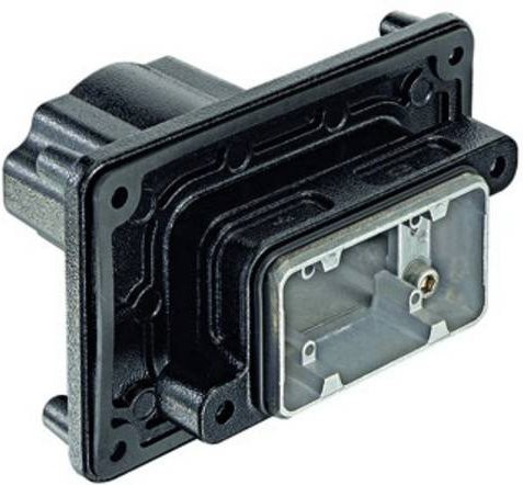 Harting Wanddurchführungsgehäuse Schwarz 11,75 x 10,6 cm - Bild 1