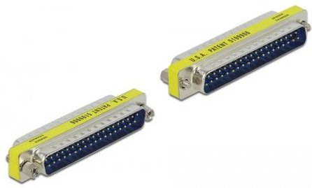 Delock 65101 VGA Adapter D-SUB-Stecker 37pol. auf D-SUB-Buchse 37pol. Silber - Bild 1