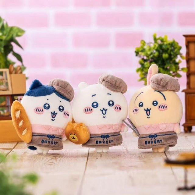 Chiikawa Bäckerei-Serie Usagi Hachiware Plüschtier Rucksack-Anhänger - Bild 1