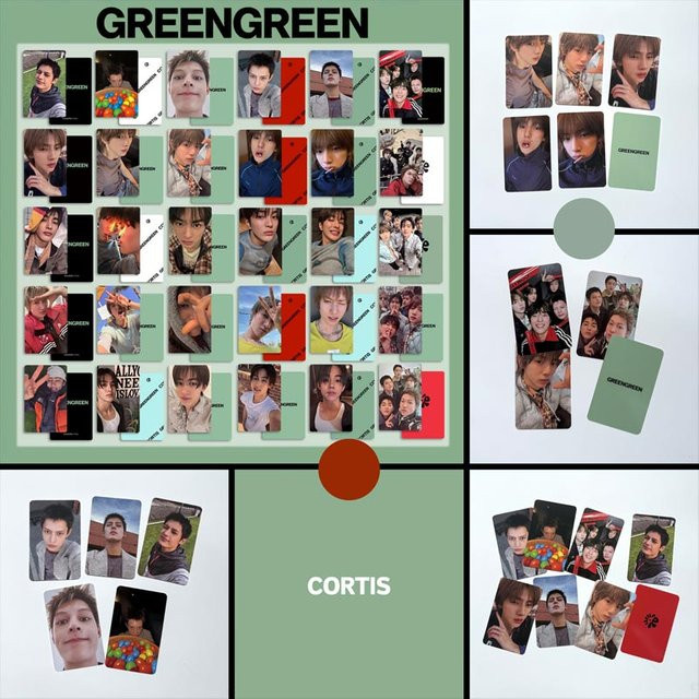 CORTIS Album GREENGREEN Persönliche Kleine Karte, Bunt / Mehrfarbig - Bild 1