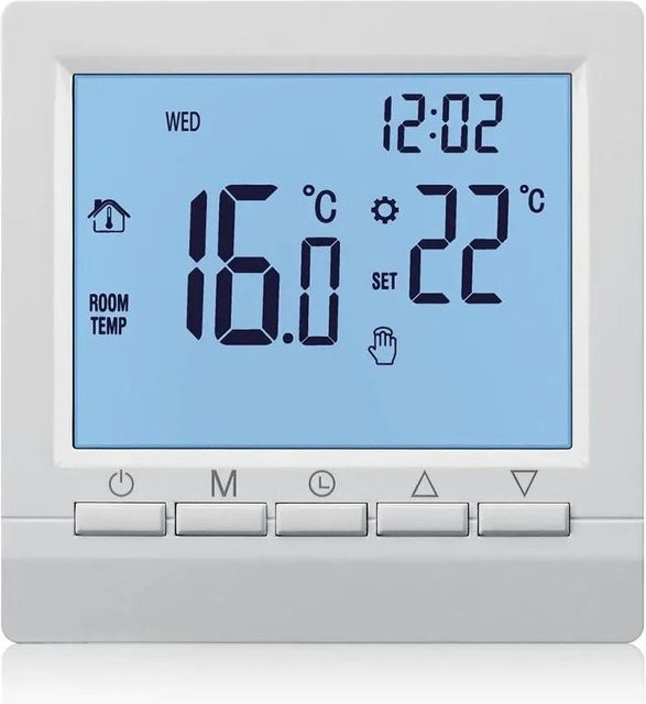 Meiteai-All ME83 LCD Digital Thermostat Programmierbarer Heizungstemperaturregler für Gaskessel in Grau - Bild 1