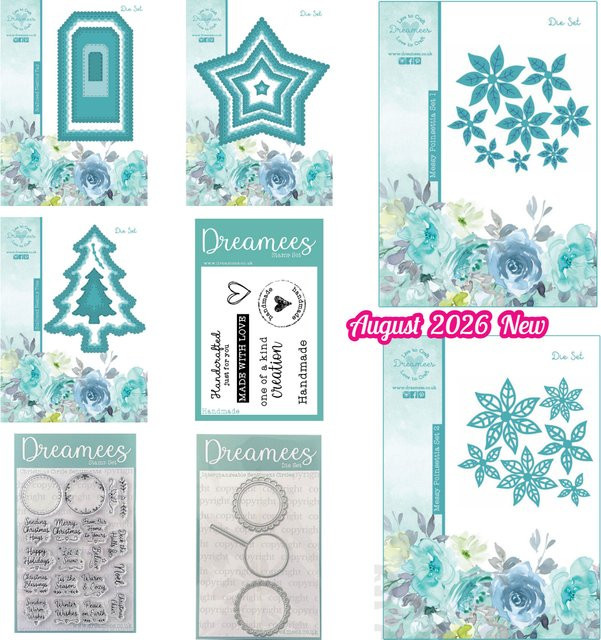 Dreamees Metall-Stanzformen mit Weihnachtsstern und Sternen für DIY Scrapbook und Handgemachtes - Bild 1