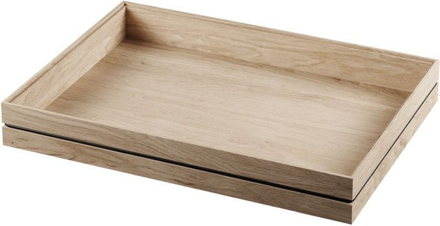 Moebe Organiser in Beige aus Holz und Gummi mit mehreren Fächern - Bild 1