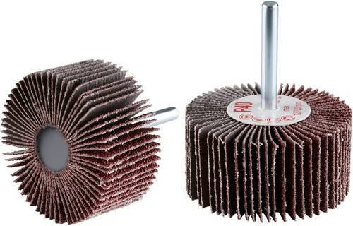 Rhodius Fächerschleifer für Metall, 10 Stück, Braun - Bild 1
