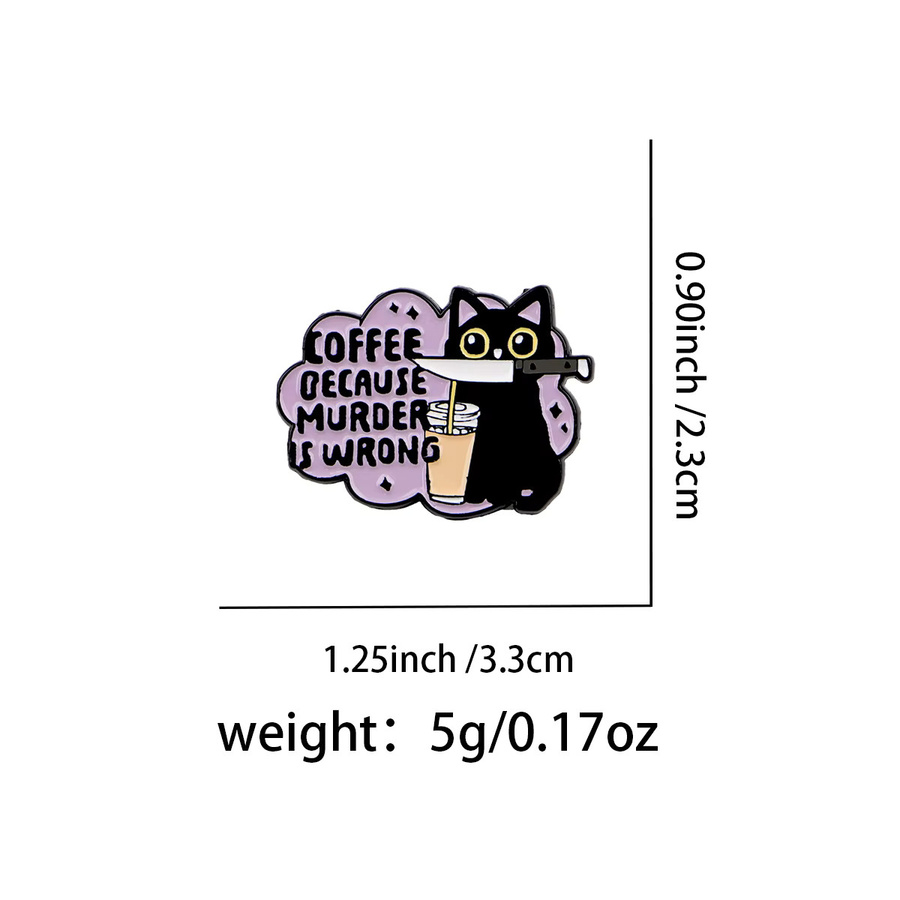 Brosche Katze Emaille, Damen - Bild 2
