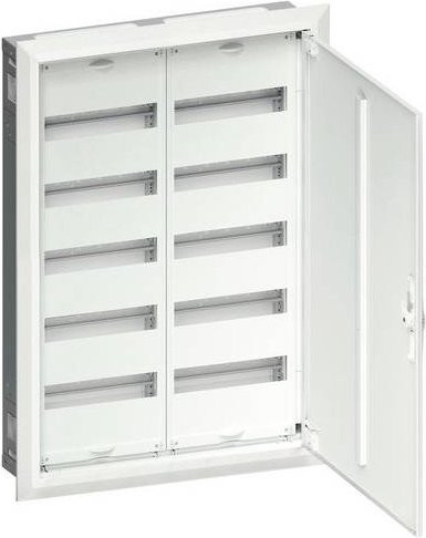 Hager FWU52A Feldverteiler für Hohlwände, 10 Reihen, Weiß, Einbau, Stahl - Bild 1