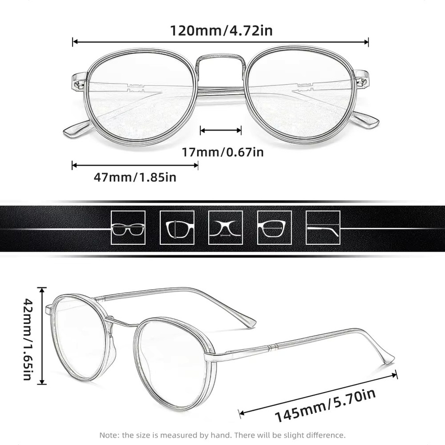 FORKING Sonnenbrille, rund, Vollrand, Metall, Herren, polarisiert - Bild 2
