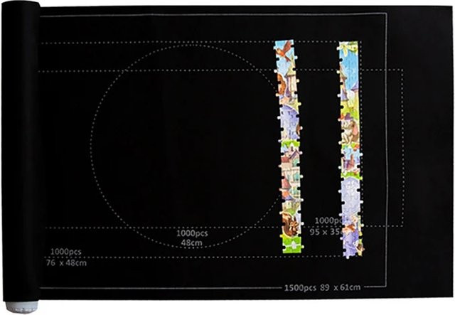 Maxrenard Puzzle Matte Roll Up Puzzles Board für bis zu 1500, 1000, 500 Stück - Bild 1